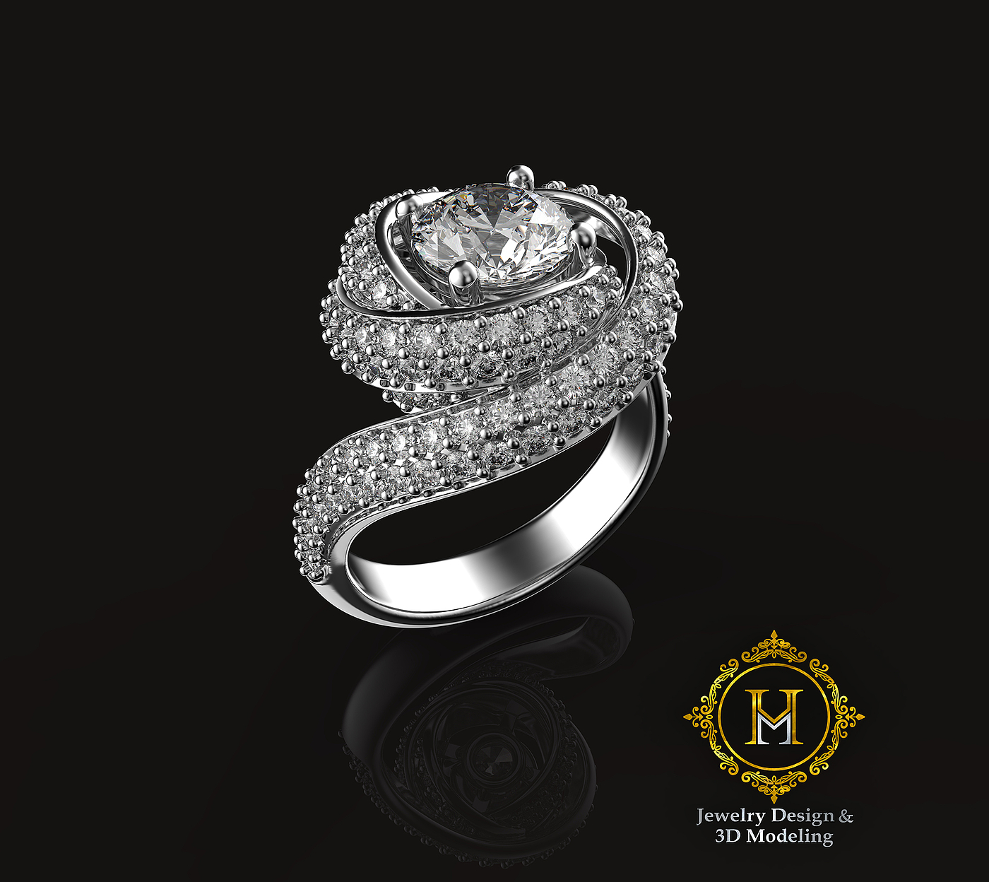 HM，Jewelry design，3D modeling，