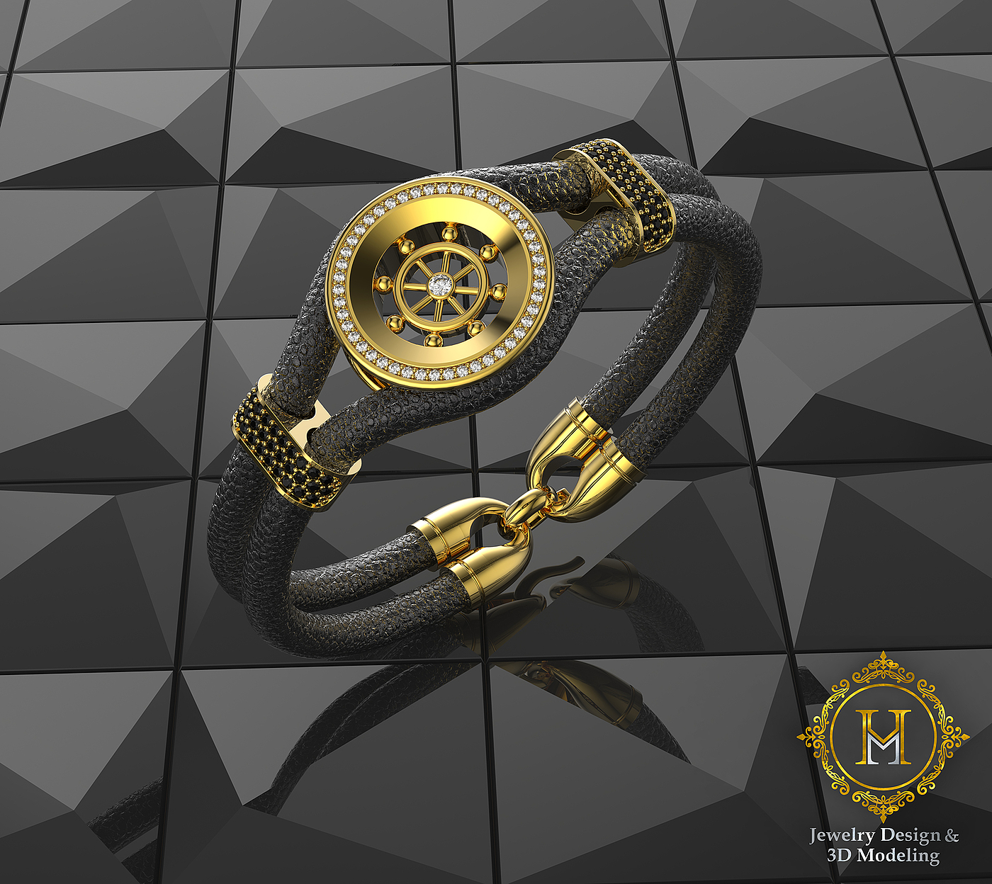 HM，Jewelry design，3D modeling，