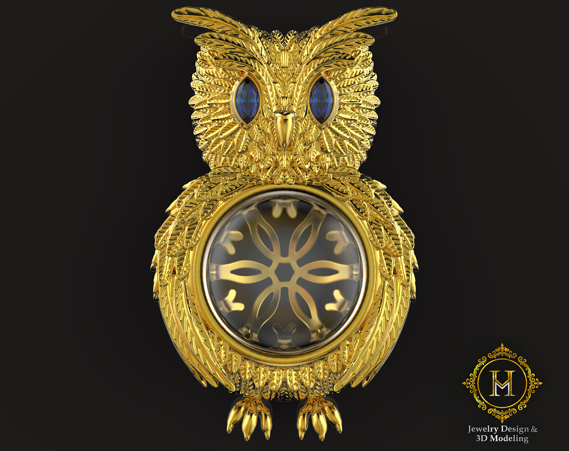 HM，Jewelry design，3D modeling，