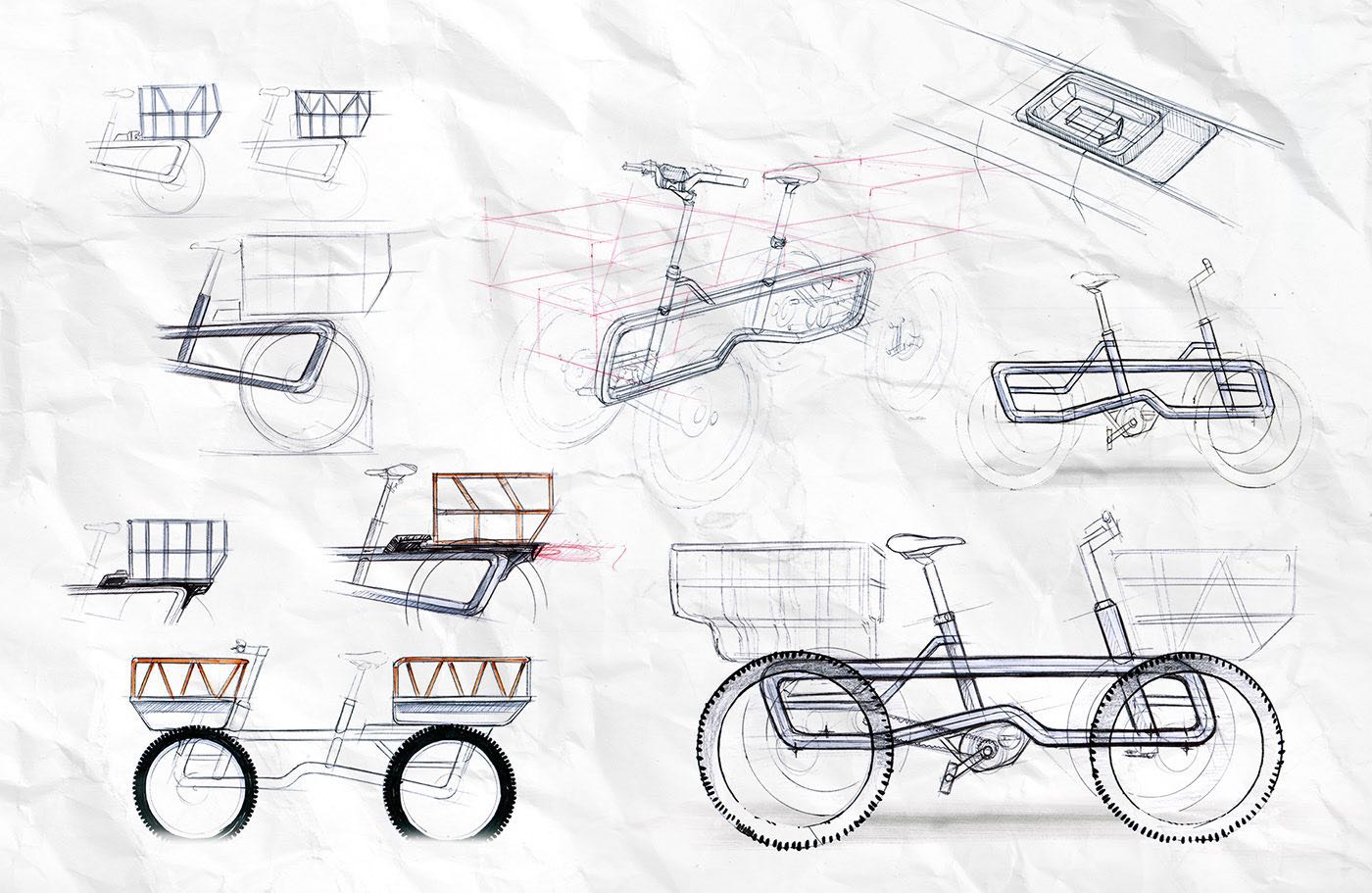 freight transport，Four wheels，Bicycle，tool，transport，