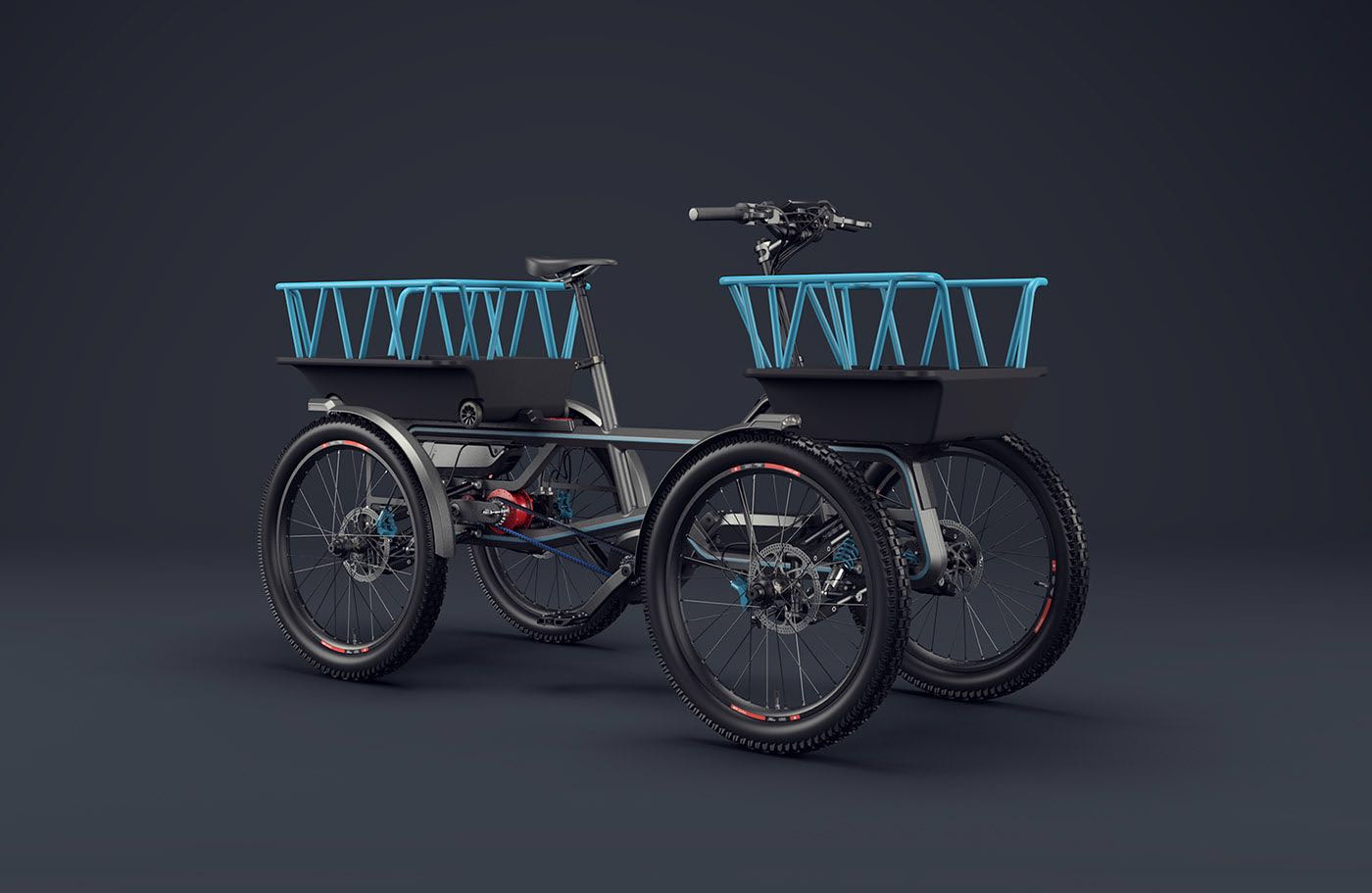 freight transport，Four wheels，Bicycle，tool，transport，