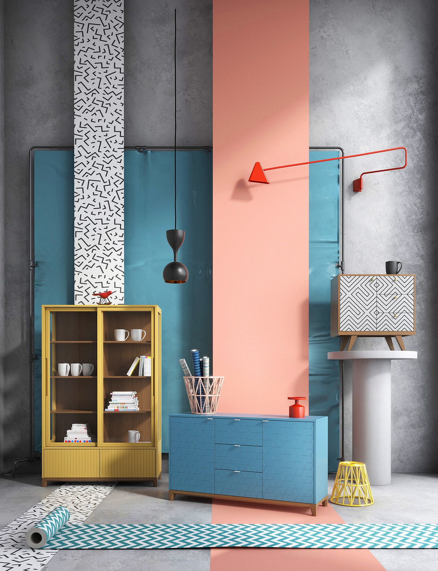 Interior design，Digital art，Architecture，