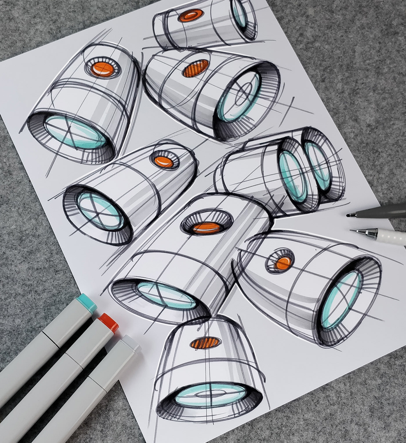 Hand drawn，product design，industrial design，