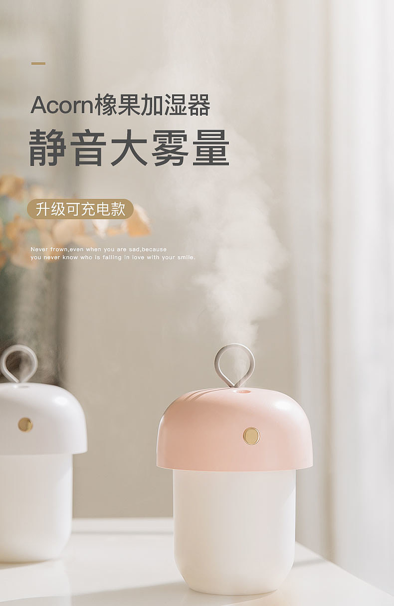 Mini portable humidifier，Small humidifier，USB humidifier，