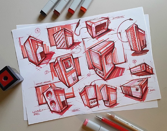 Design hand drawn，product，