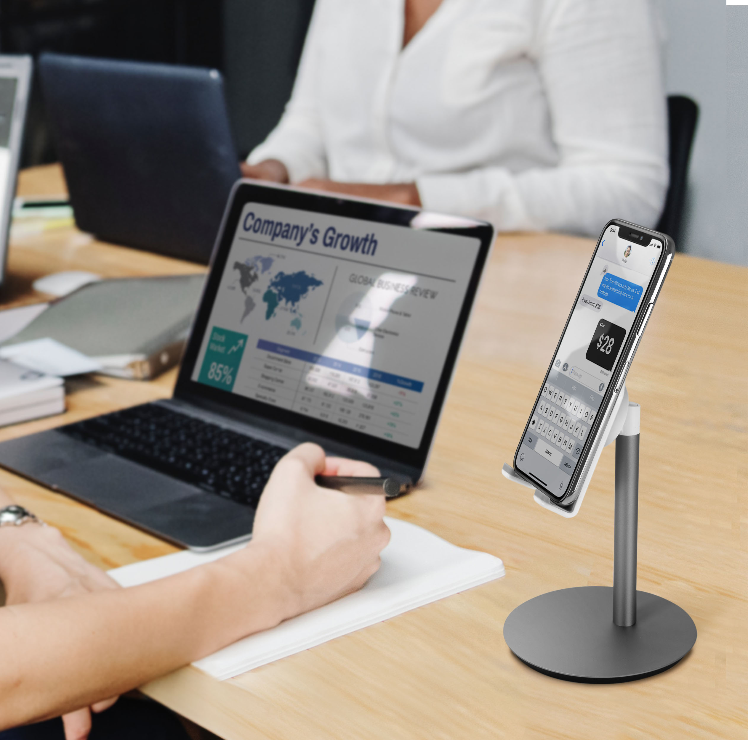 Desktop mobile phone bracket，