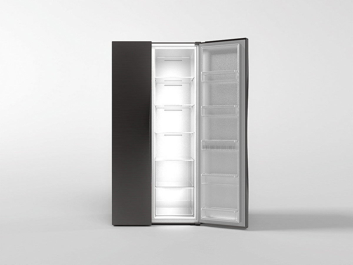 Crevice，window curtains，Refrigerator，