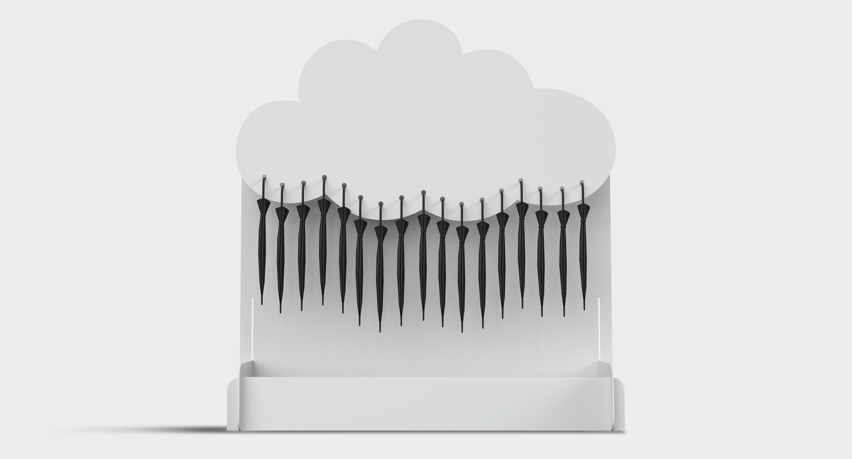 CLOUDY，Umbrella stand，Umbrella，