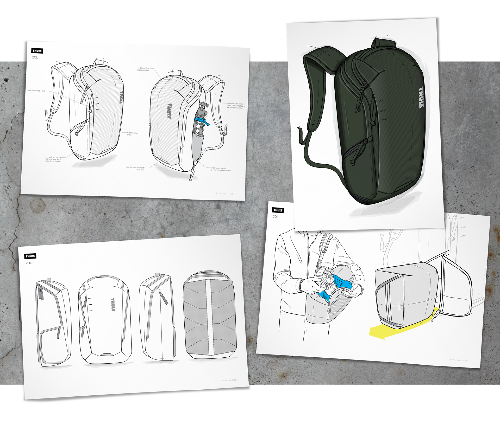 Thule，a bag，black，