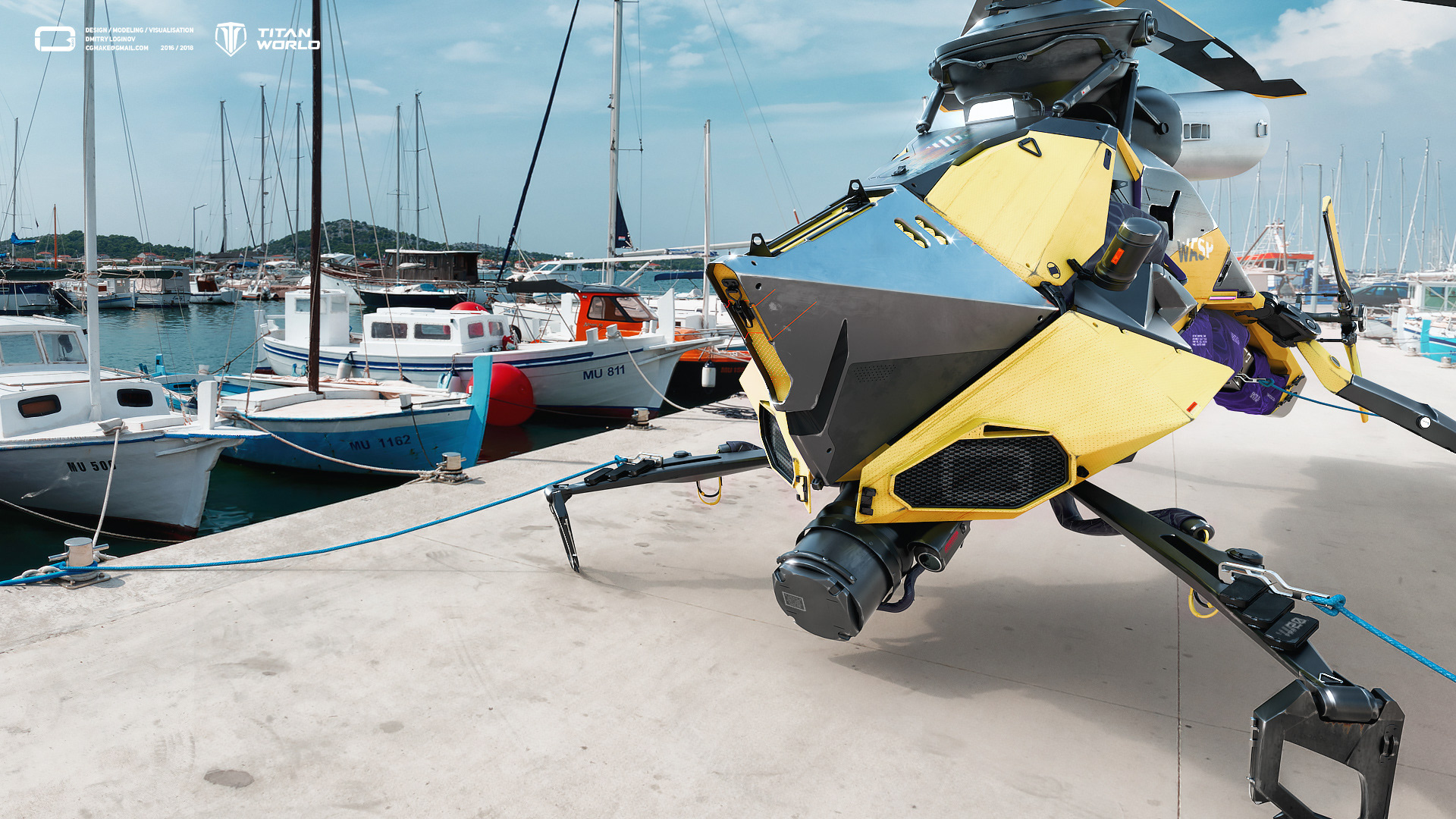 wasp直升机具有昆虫般的外形以及独特的性能