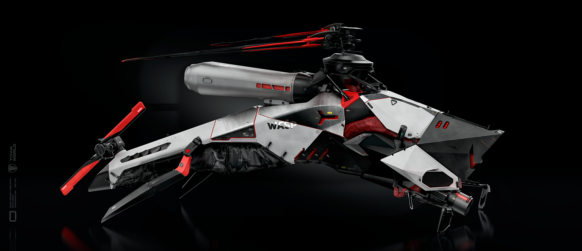 wasp直升机具有昆虫般的外形以及独特的性能