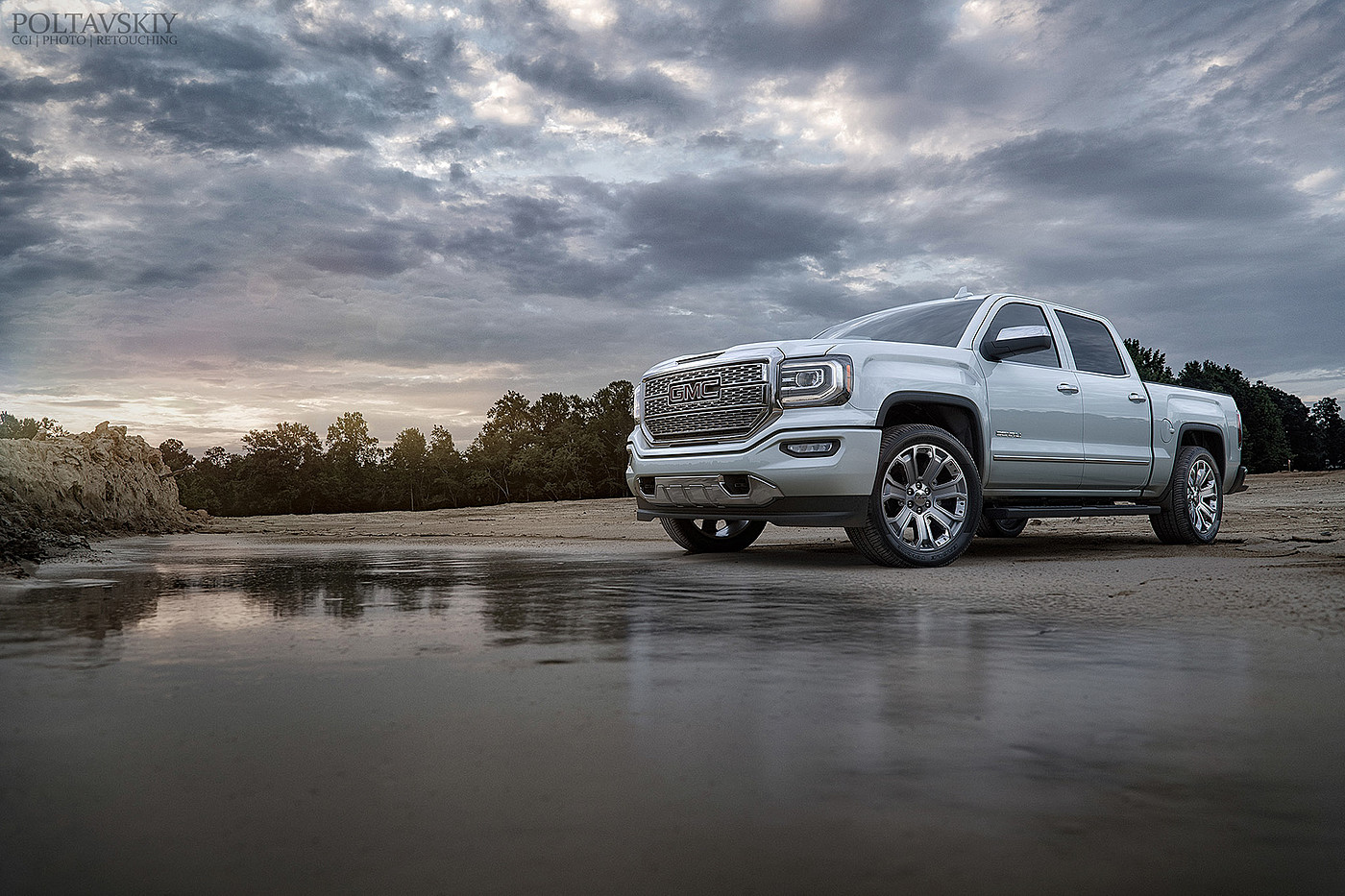 silver，Automobile design，GMC Sierra，