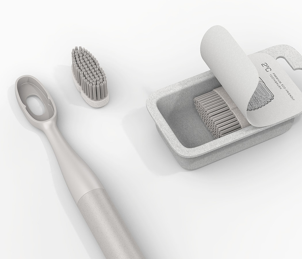 grey，intelligence，2 ° C toothbrush，