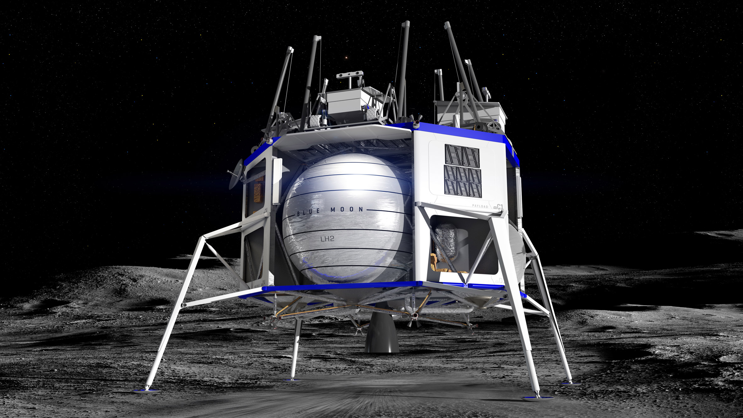 看来上月球不只只是梦了亚马逊老总提出月球着陆器计划