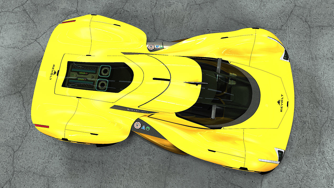 automobile，Sports car，yellow，Electric，E-VADER 0419，KIP KUBISZ，