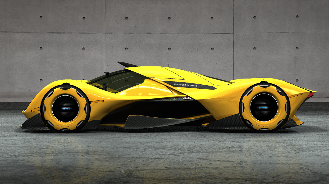 automobile，Sports car，yellow，Electric，E-VADER 0419，KIP KUBISZ，