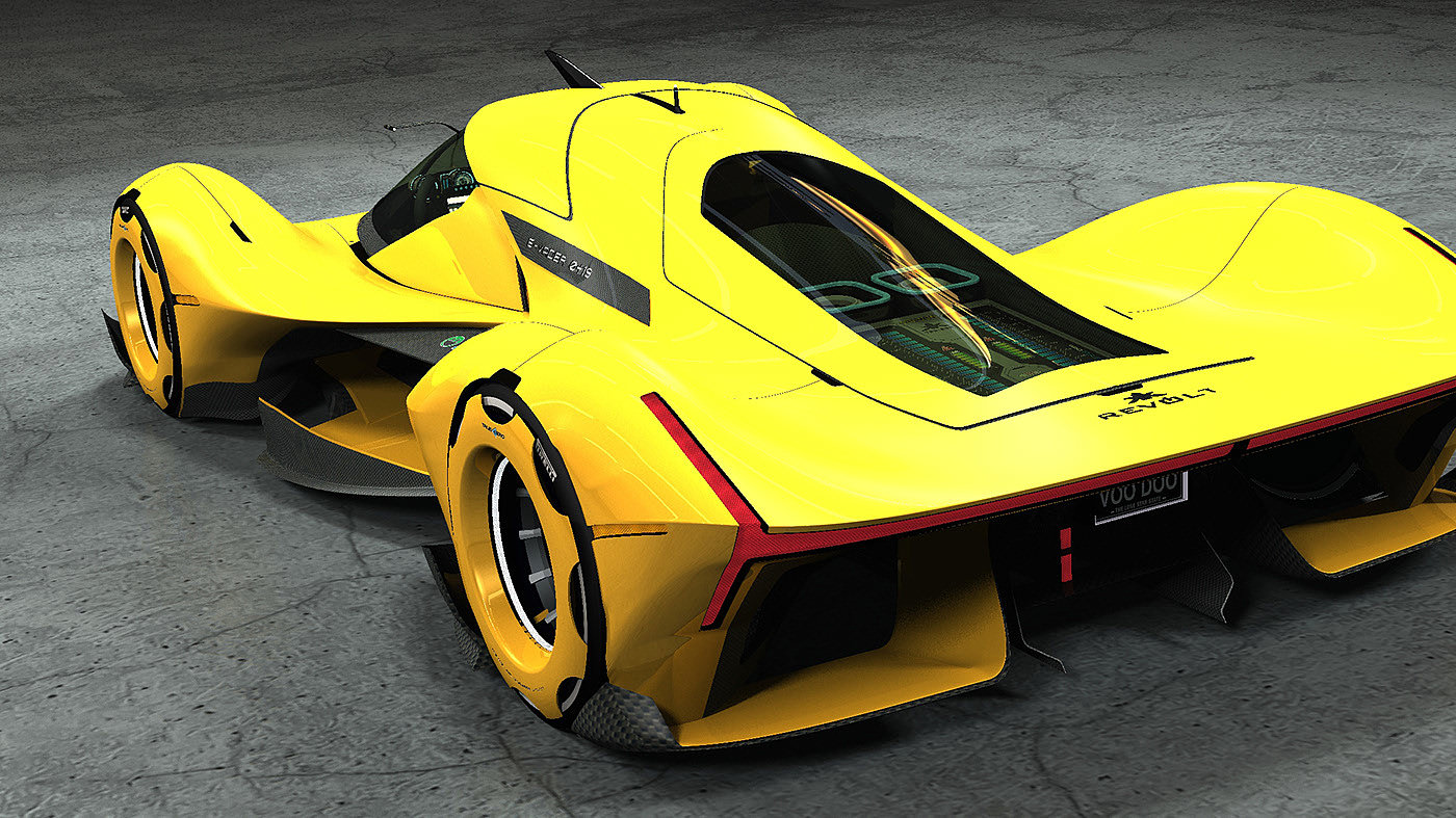 automobile，Sports car，yellow，Electric，E-VADER 0419，KIP KUBISZ，