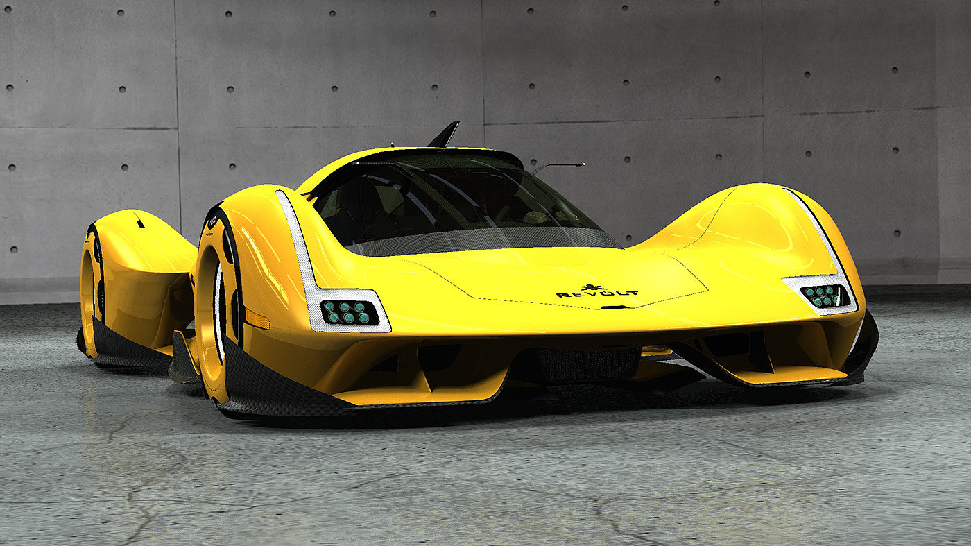 automobile，Sports car，yellow，Electric，E-VADER 0419，KIP KUBISZ，