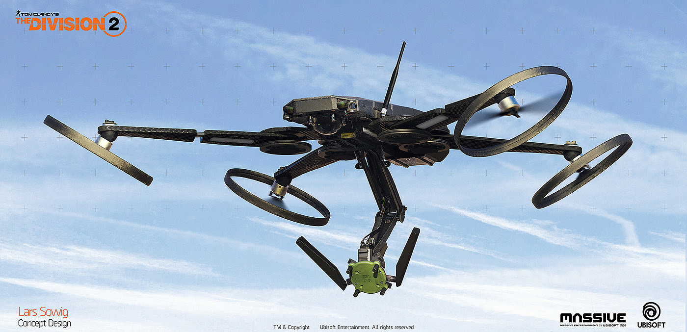 UAV，military，arms，black，3d，Lars Sowig，