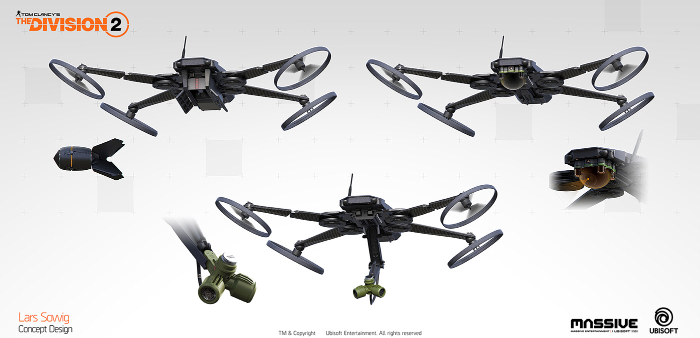 UAV，military，arms，black，3d，Lars Sowig，