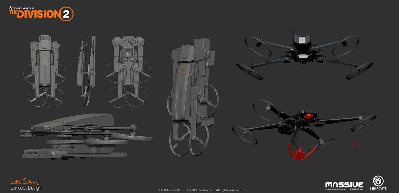 UAV，military，arms，black，3d，Lars Sowig，