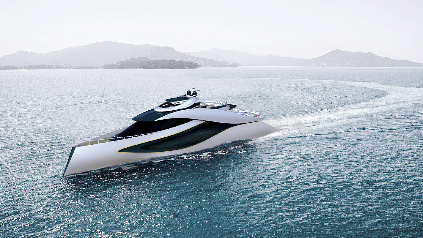 design sketch，yacht，Morpheus ，