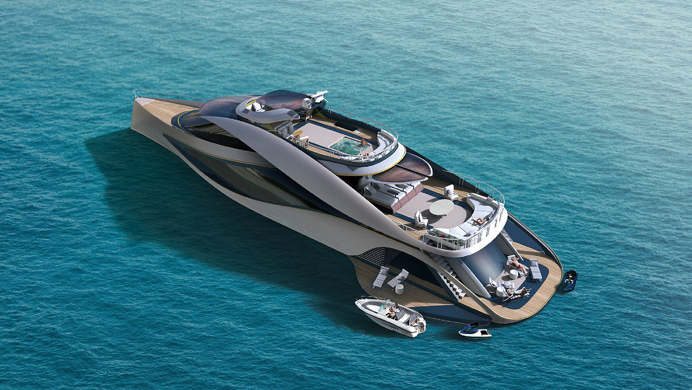 design sketch，yacht，Morpheus ，