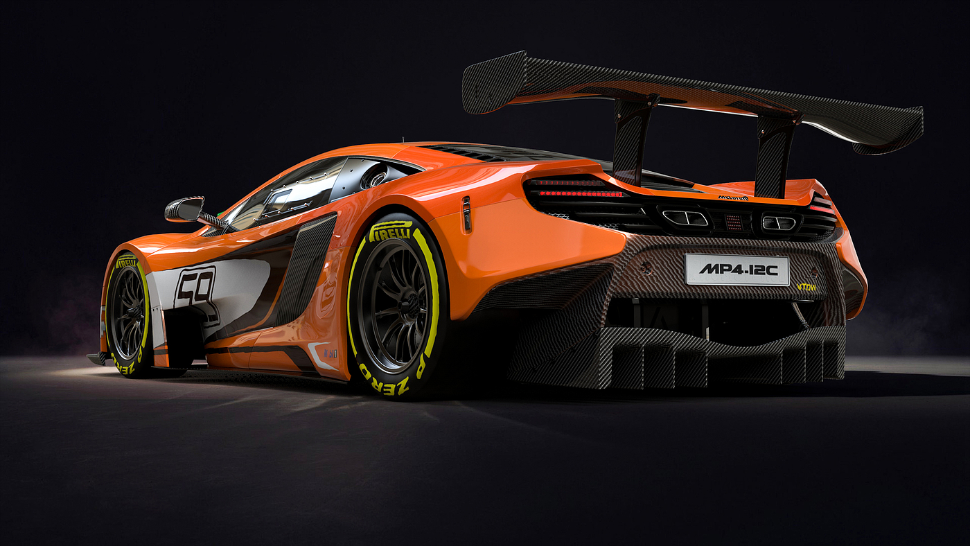 Sports car，Mclaren，Render，keyshot，automobile，