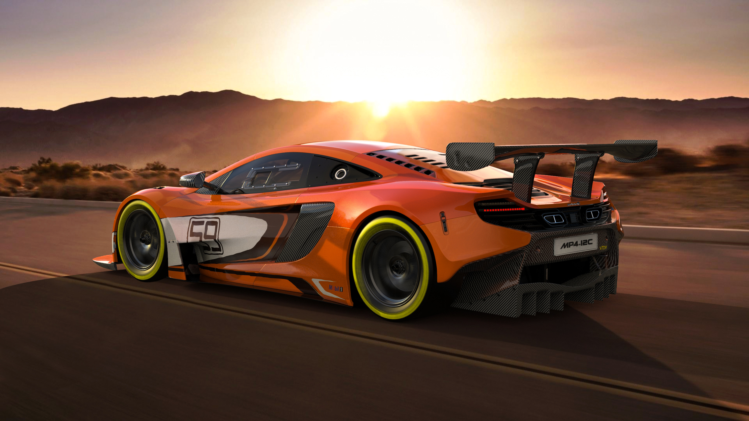 Sports car，Mclaren，Render，keyshot，automobile，