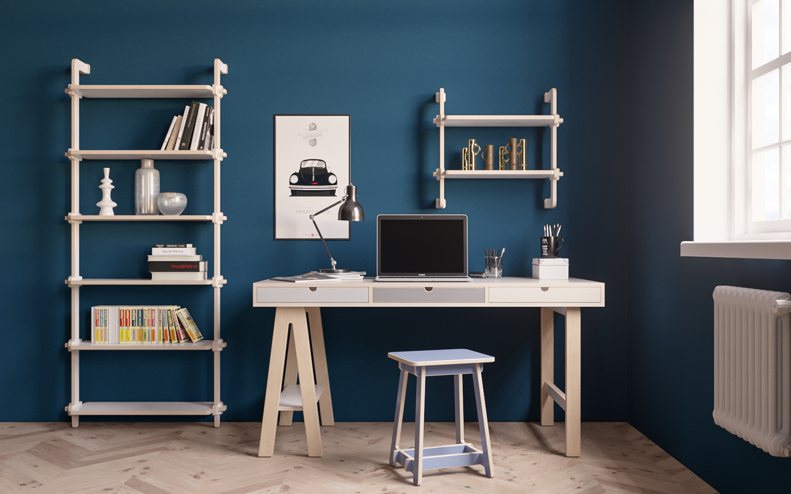 white，Interior design，Studio，