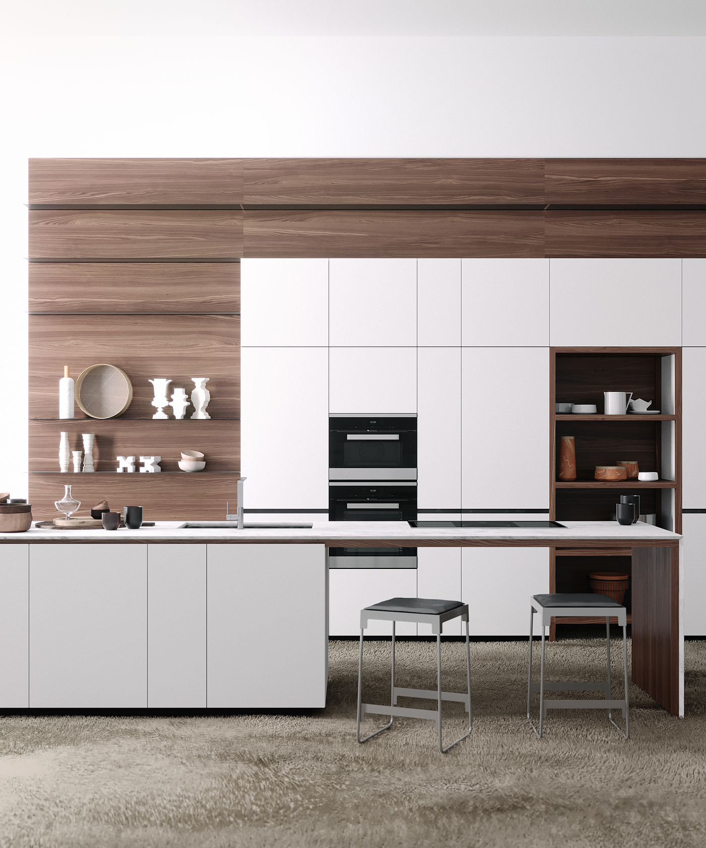 ceramics，Interior design，Valcucine，