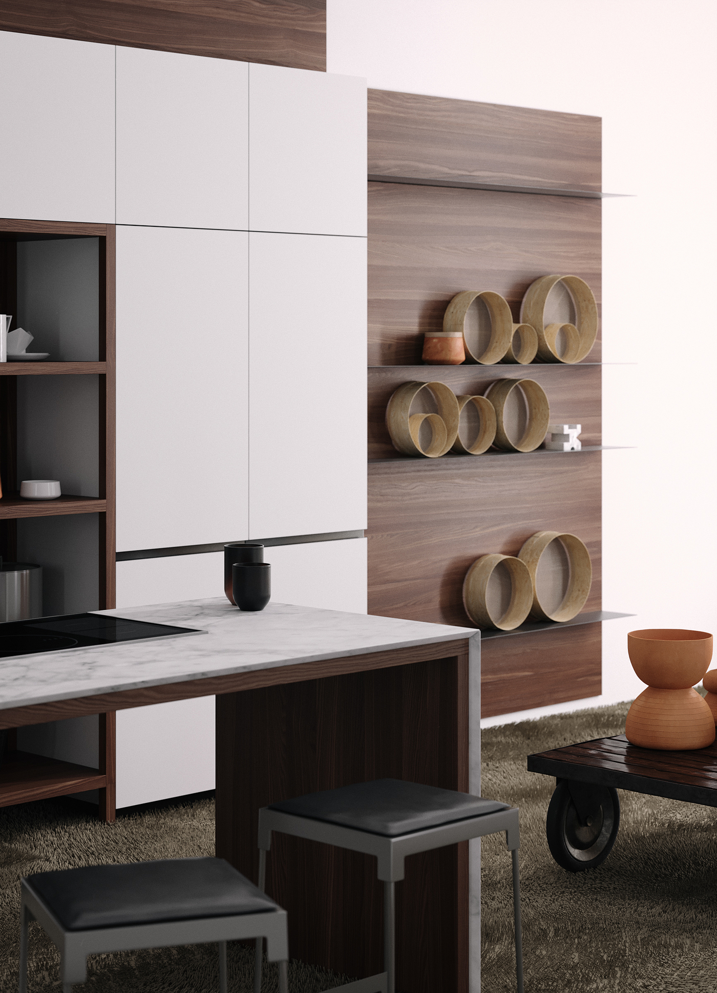 ceramics，Interior design，Valcucine，