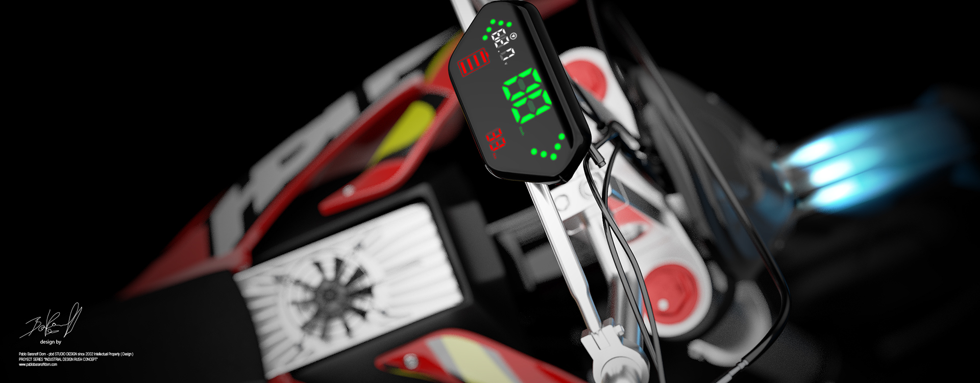 black，Motorcycle design，Rush，