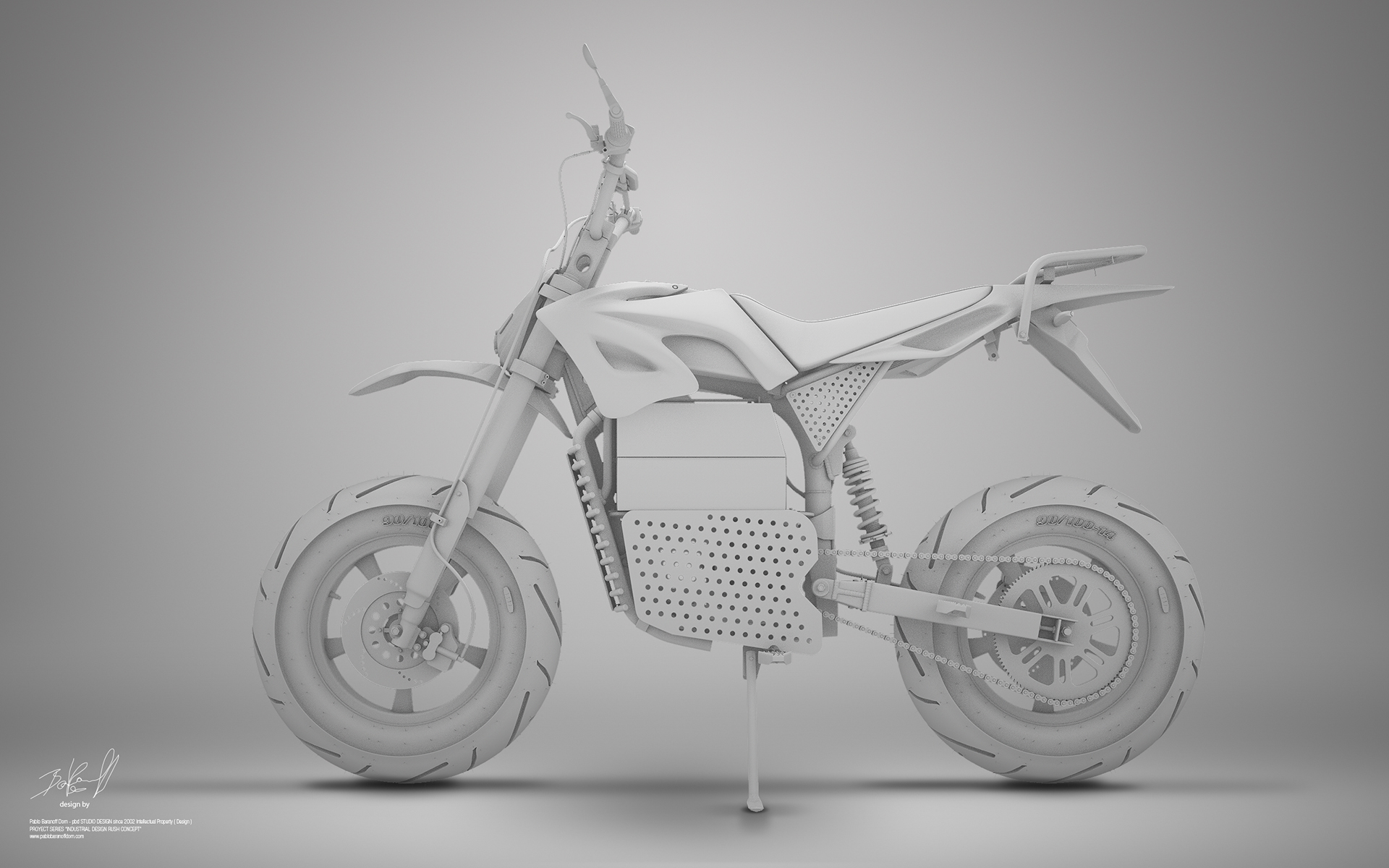 black，Motorcycle design，Rush，