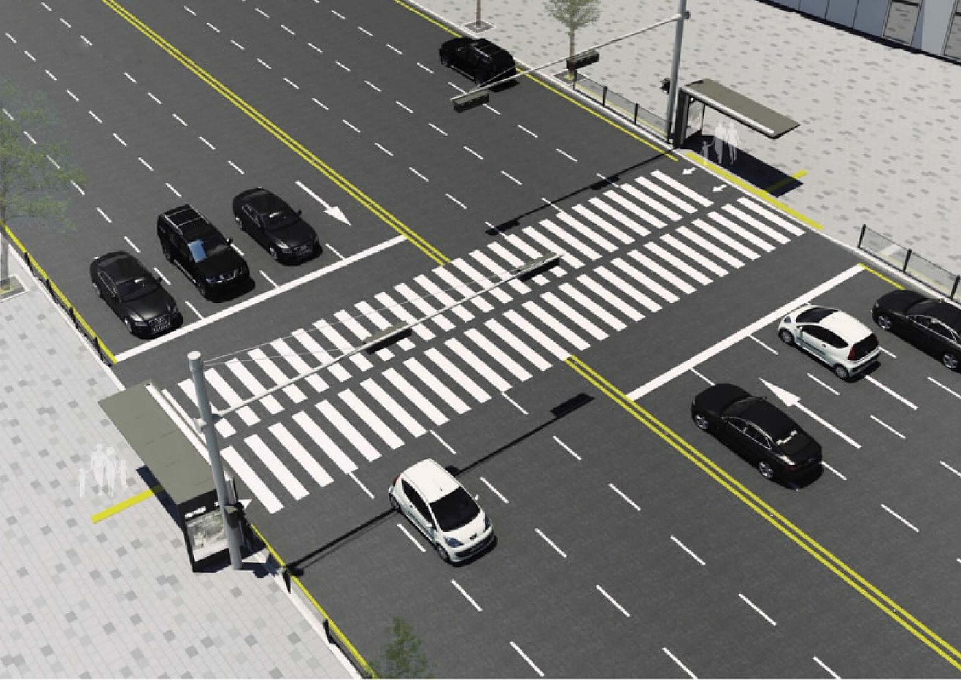 Pedestrian crossing safety facilities，