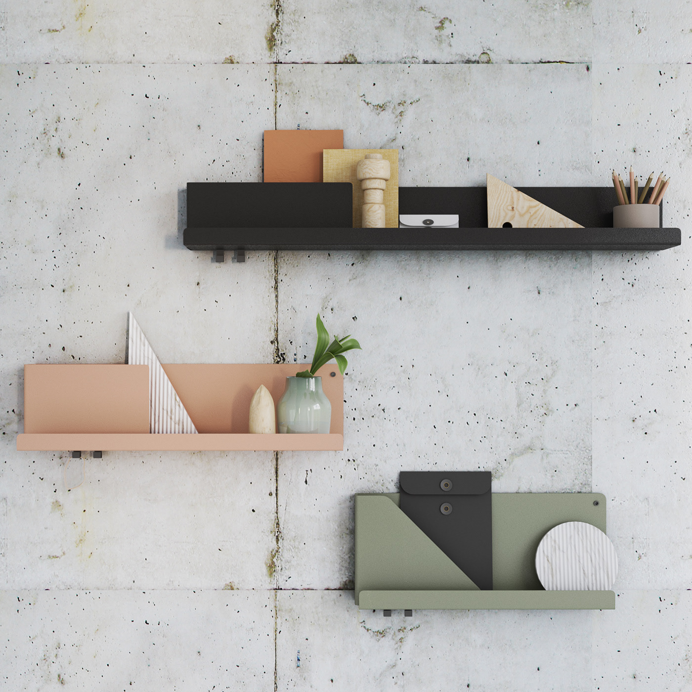 Mutto，3d，bookshelf，Toma Podolianko，