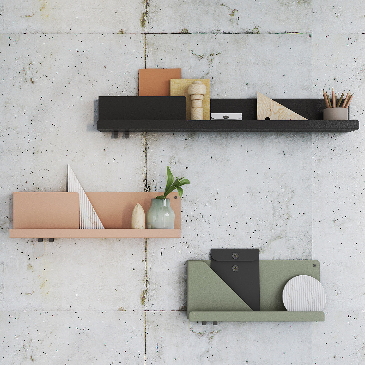 Mutto，3d，bookshelf，Toma Podolianko，
