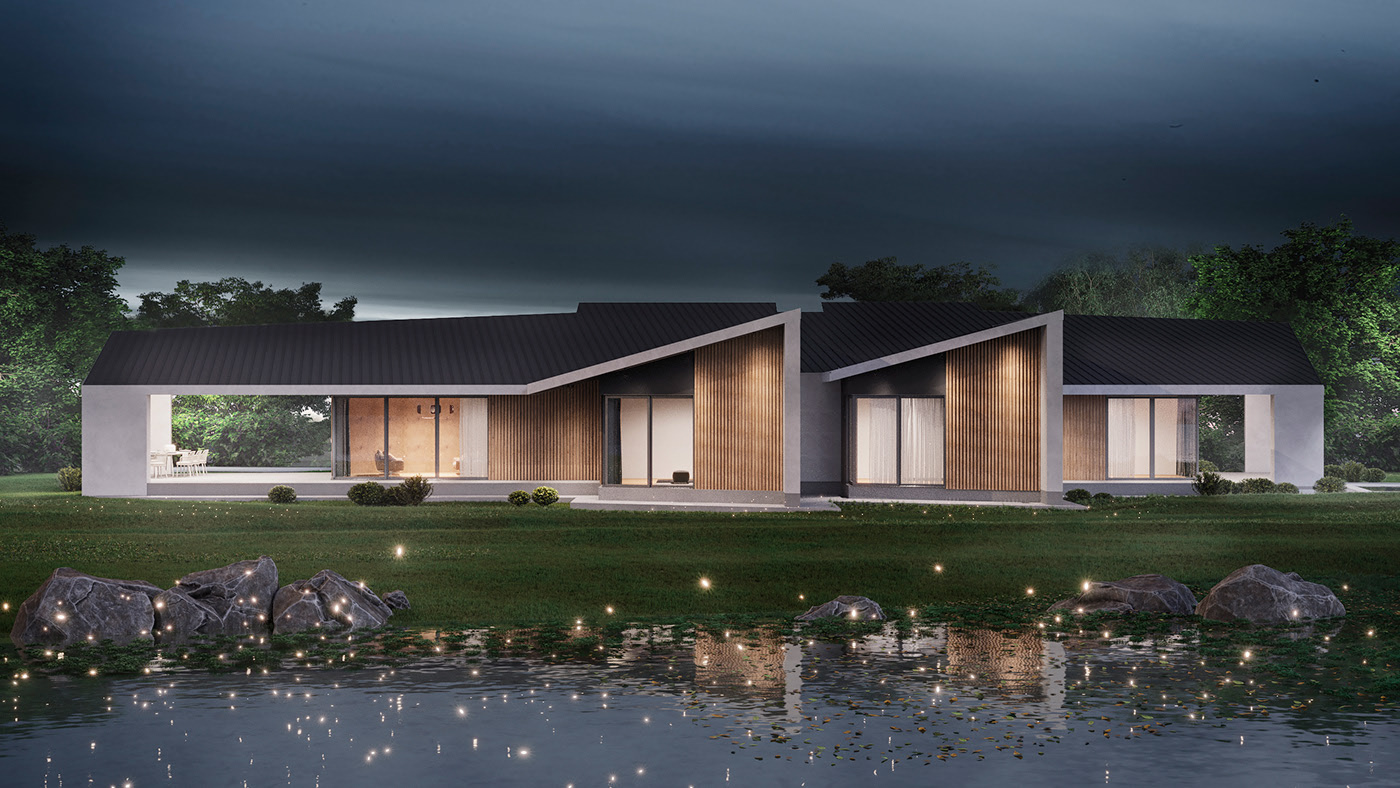 Wing House，house，villa，