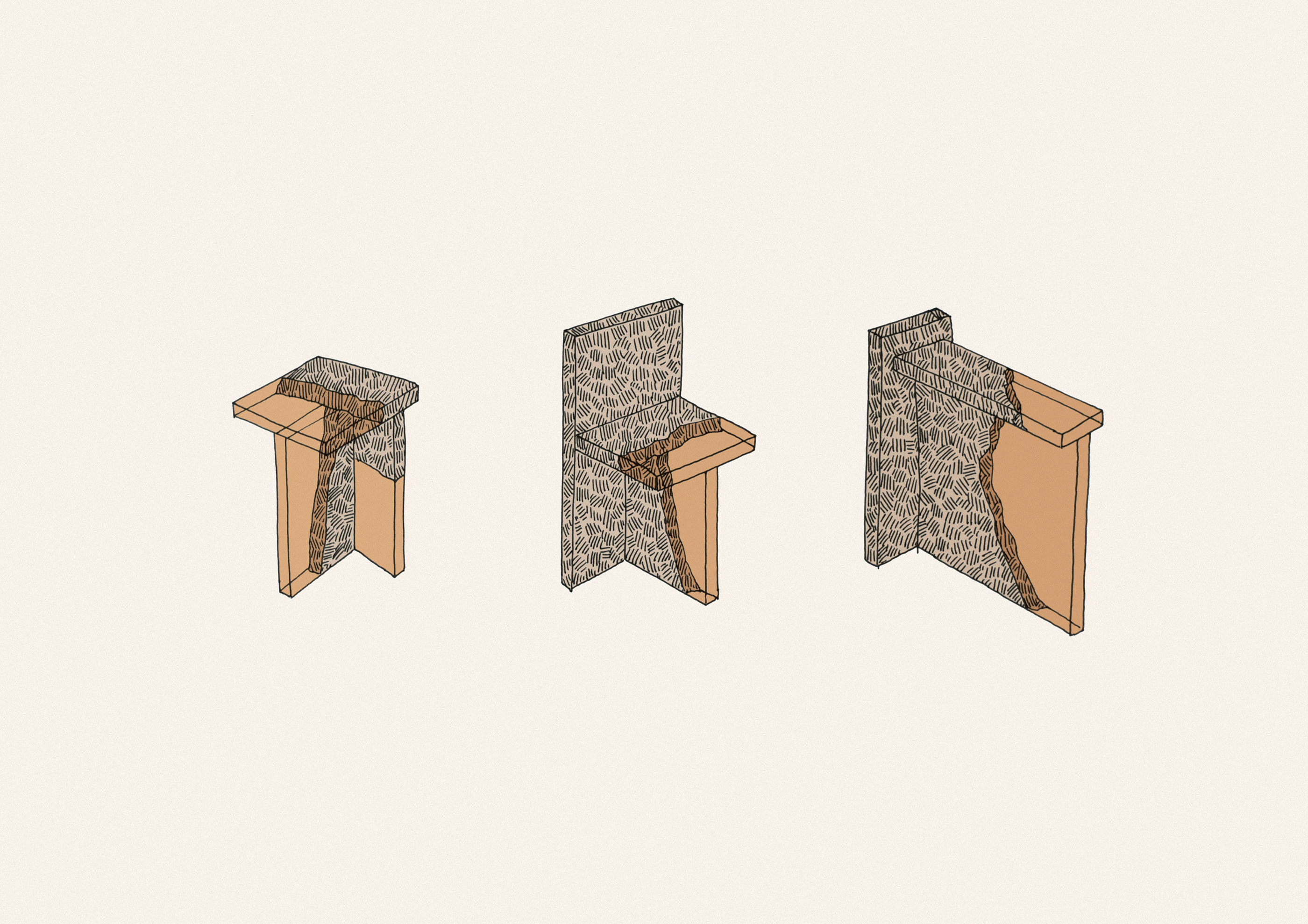 Industry，Marble，chair，