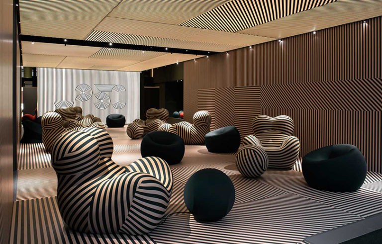 Fish's Up5_6，Armchair，stripe，sofa，Italy，