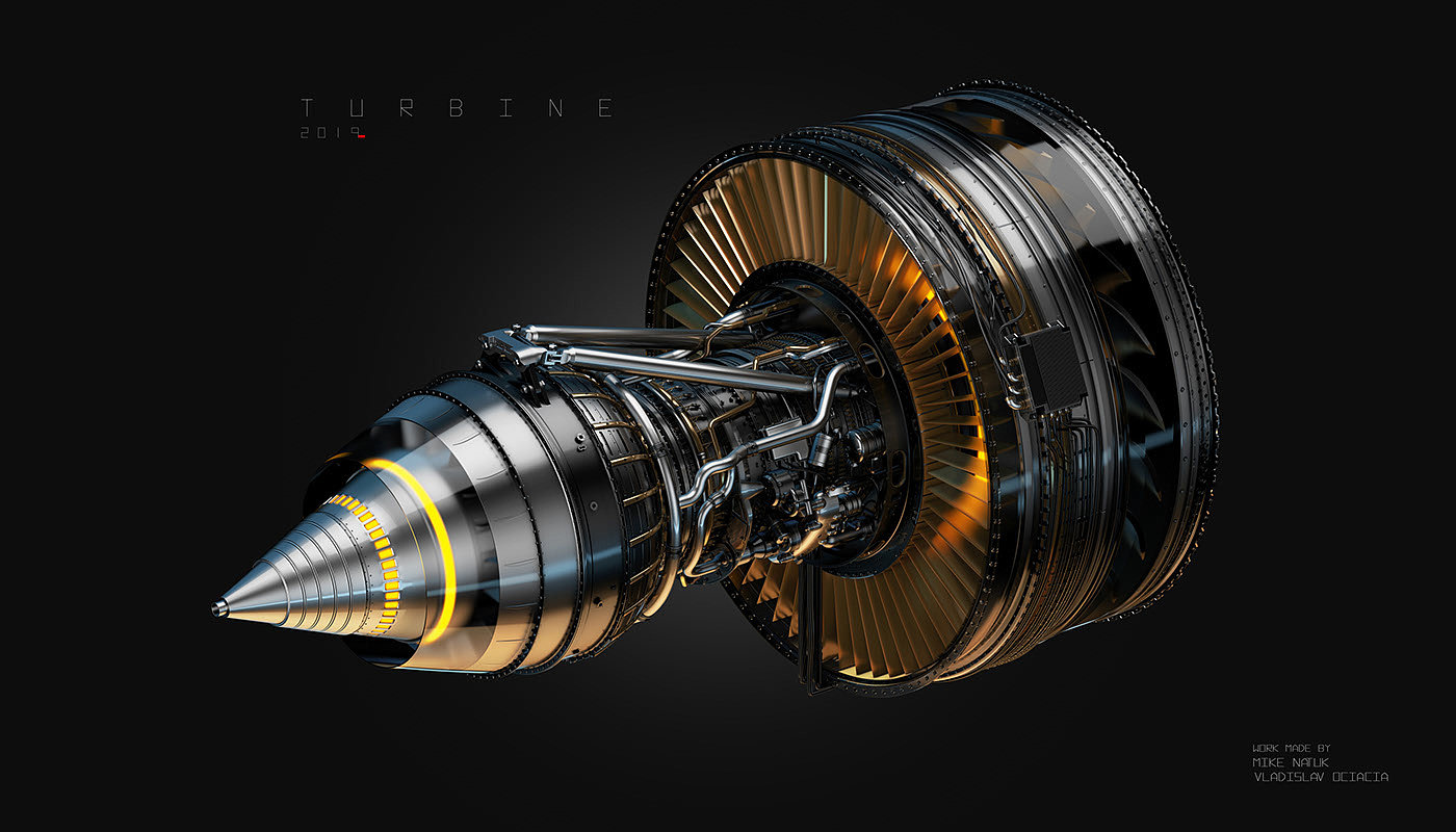 模型，飞机，Turbine，涡轮，Vladislav Ociacia，