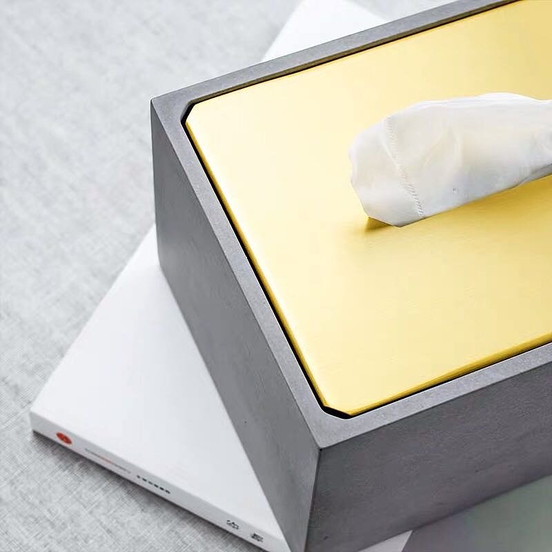 Patented product pure copper cover cement bottom paper towel box，