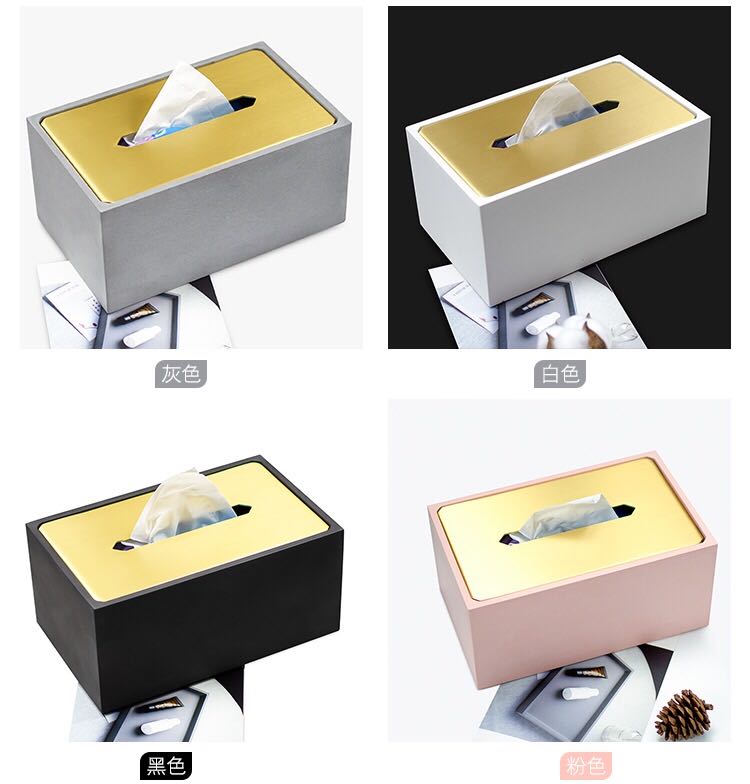 Patented product pure copper cover cement bottom paper towel box，