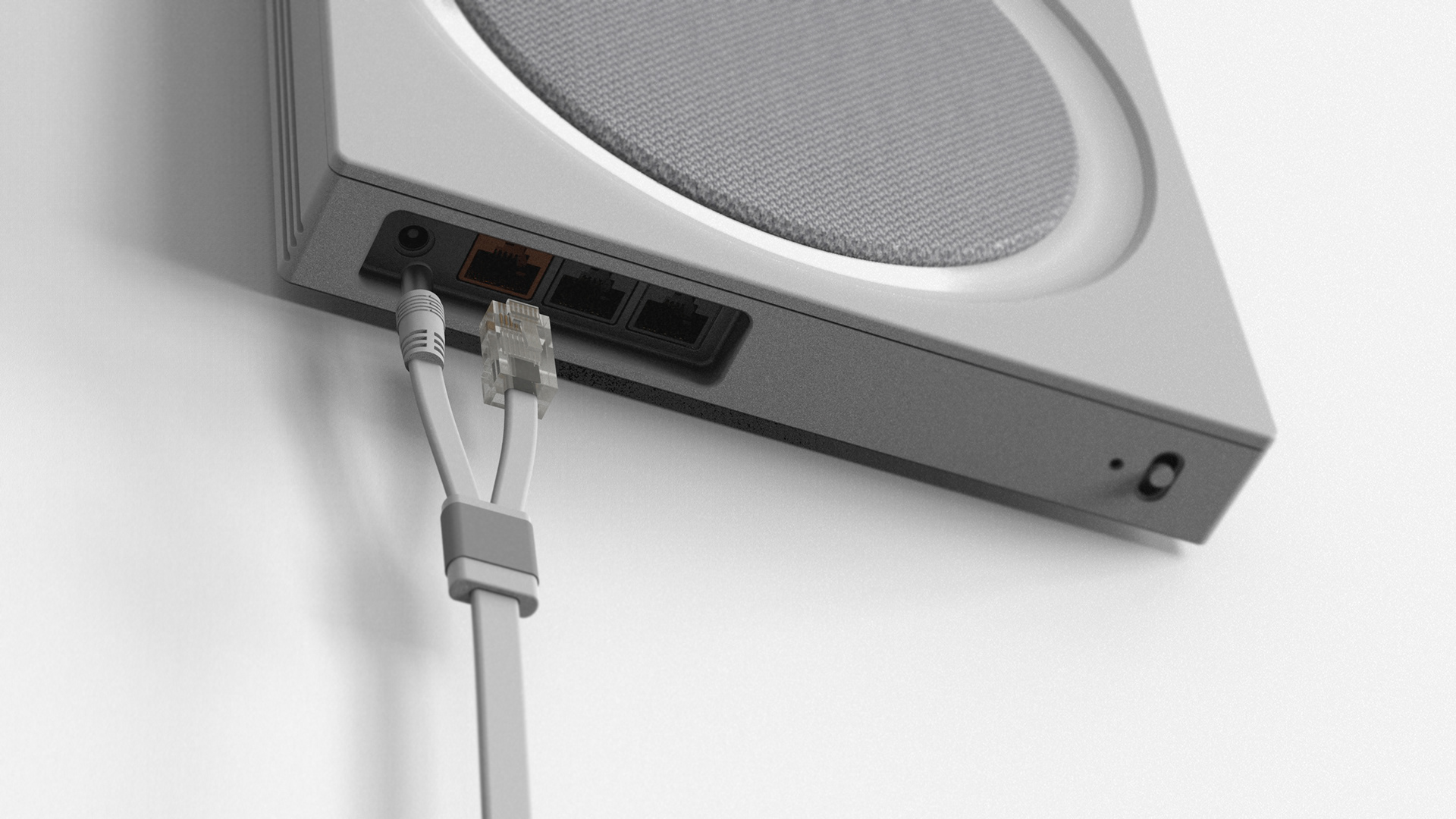 grey，Router，A WALL ROUTER，