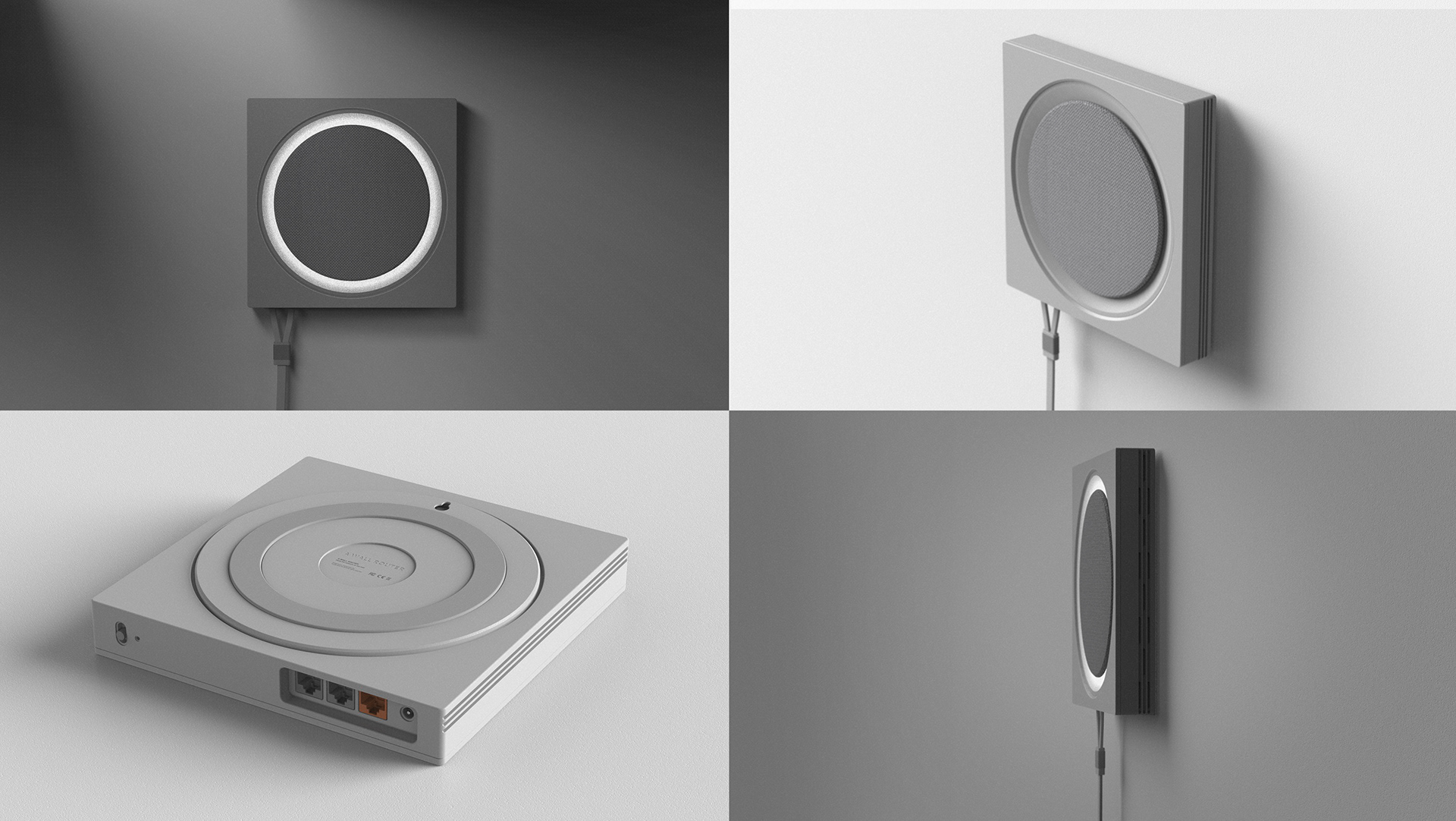 grey，Router，A WALL ROUTER，