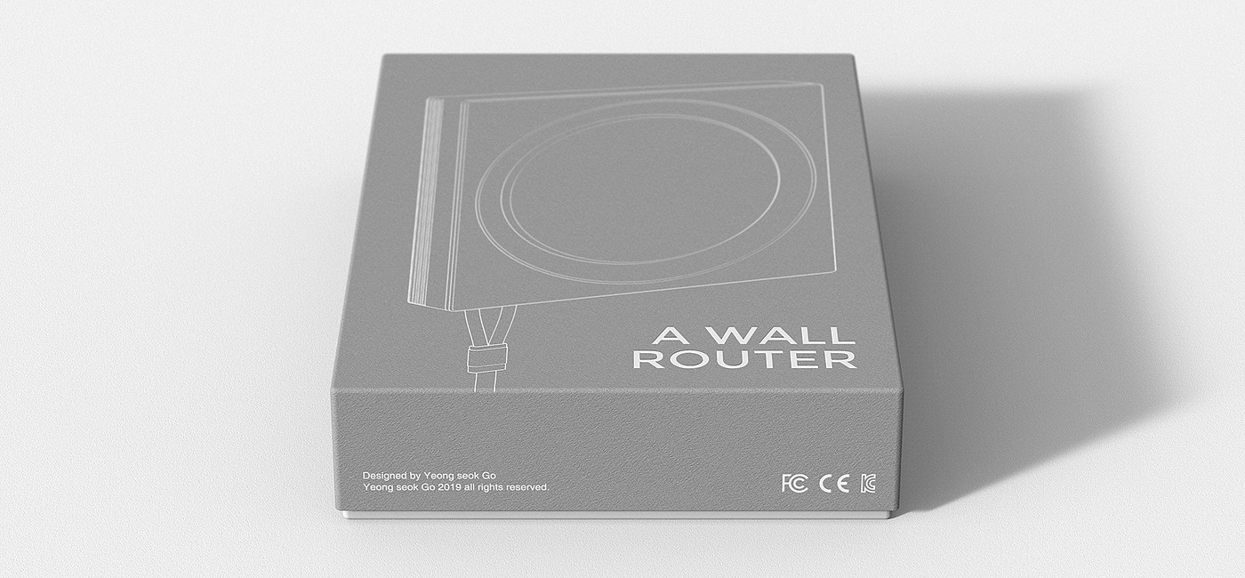 grey，Router，A WALL ROUTER，
