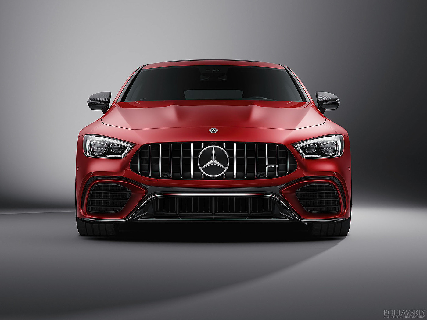 红色，汽车设计，Mercedes AMG GT63s，