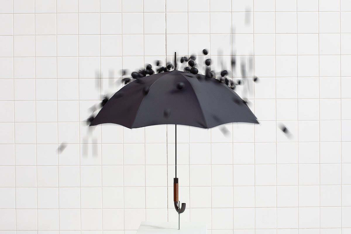 黑色，雨伞，R系列伞，