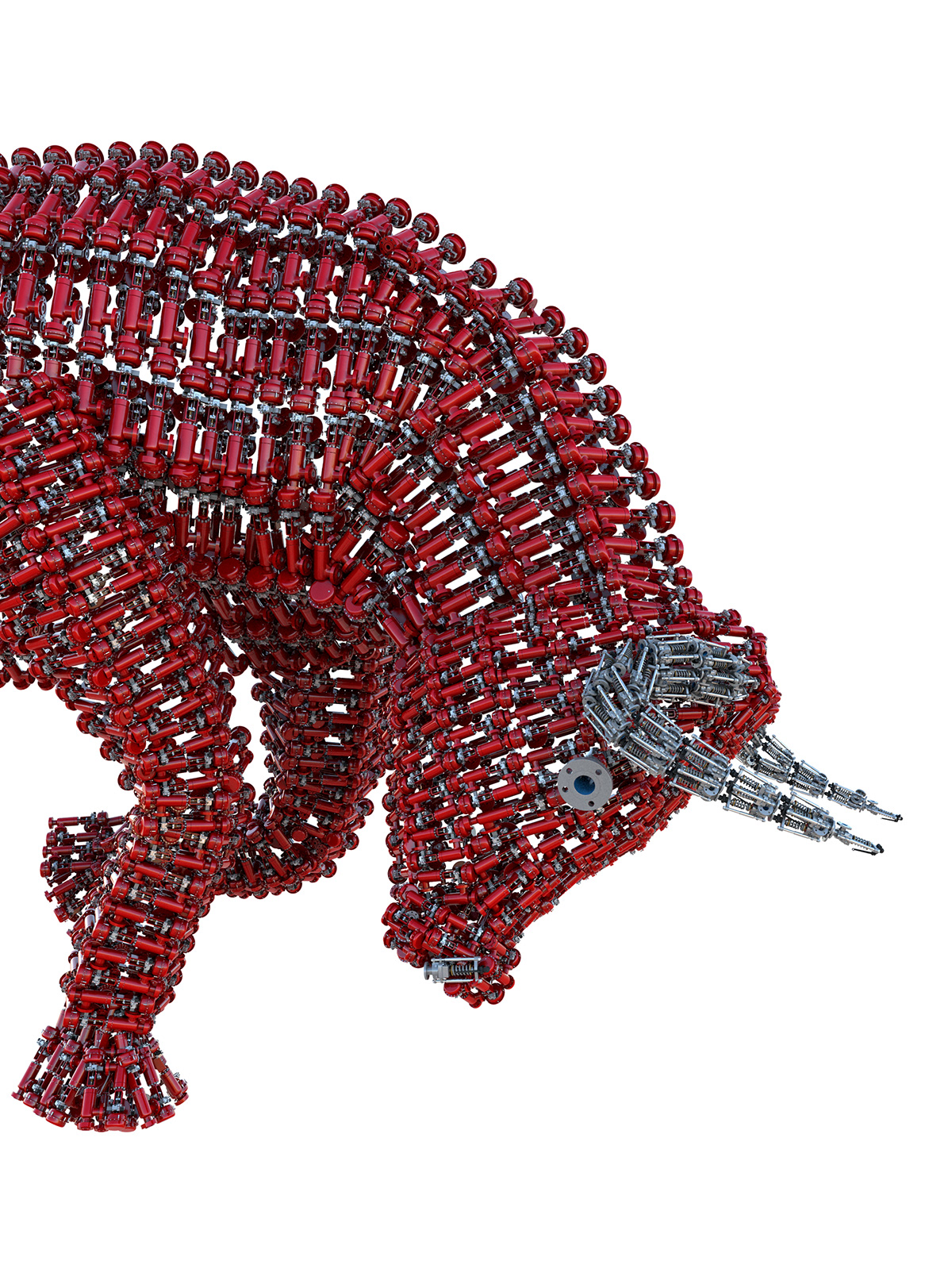 vray，3dmax，Metal，GE Valve Animals，