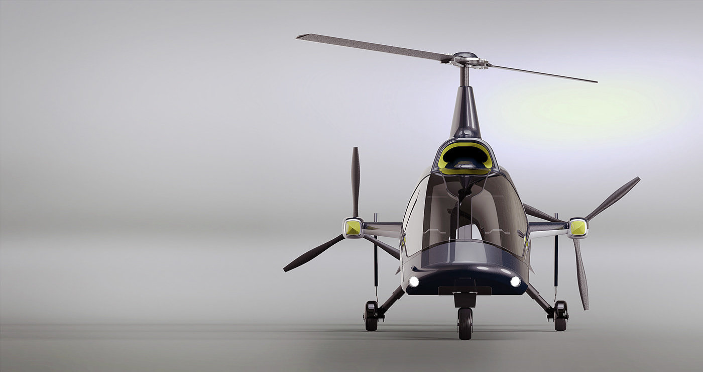 Fusioncopter，Michał Bonikowski，in the air，helicopter，